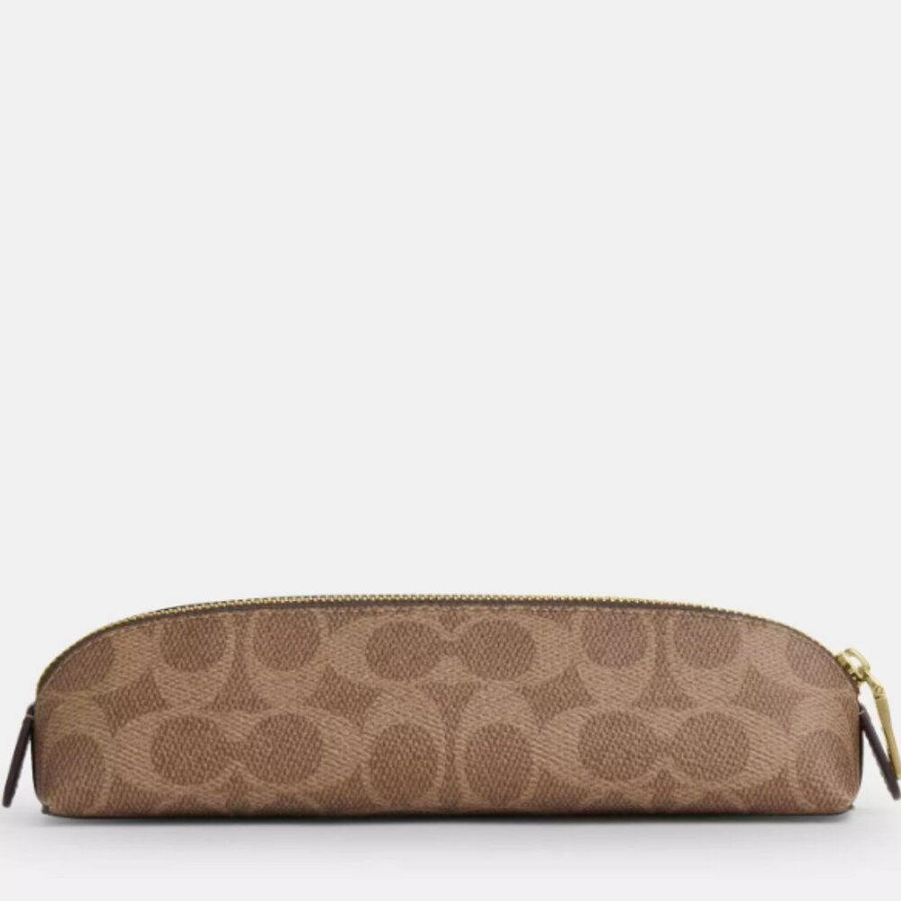 Coach Pencil Case In Signature Canvas